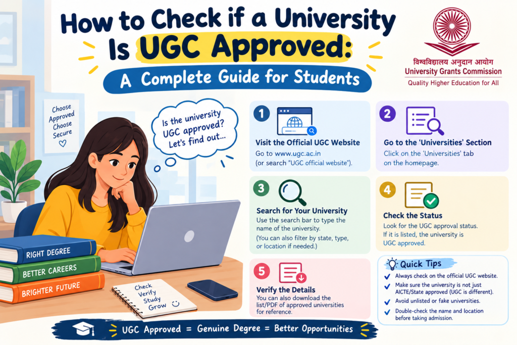How to Check if a University Is UGC Approved: A Complete Guide for Students (2026)